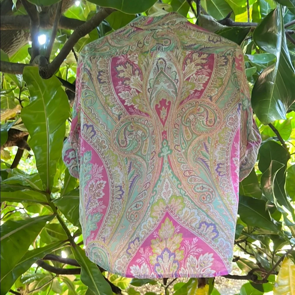 Lauren Ralph Lauren Paisley Shirt - Picture 8 of 9